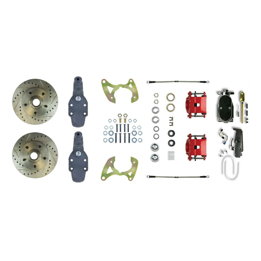The Right Stuff 1965-68 Chevrolet Impala, 2" Drop, Manual Front Disc Brake Conversion Kit - (FSC65SDDZY)