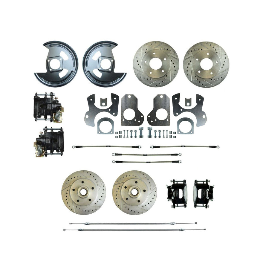 The Right Stuff 79-81 GM G-Body Rear Brake Conversion Kit With Matching Front Rotors & Calipers - (A79RD78S)