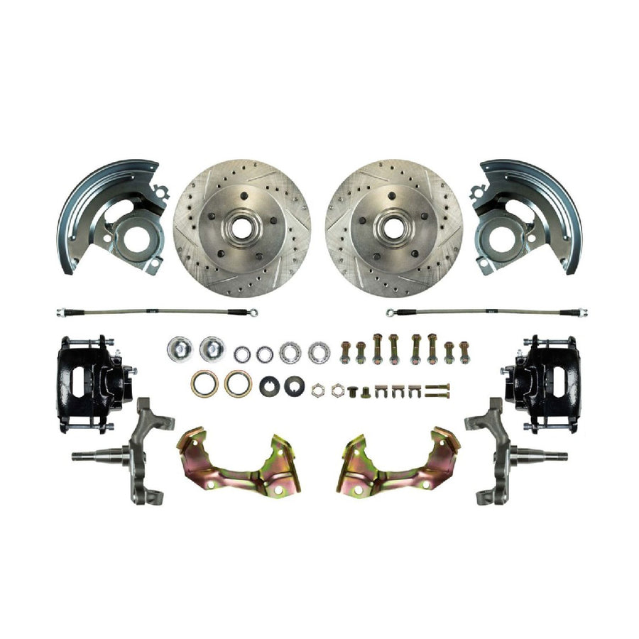The Right Stuff 1964-1972 Chevelle/GM A-Body Front 'At The Wheel' 2" Drop Big Brake Upgrade Kit - (AFXWK01DS)