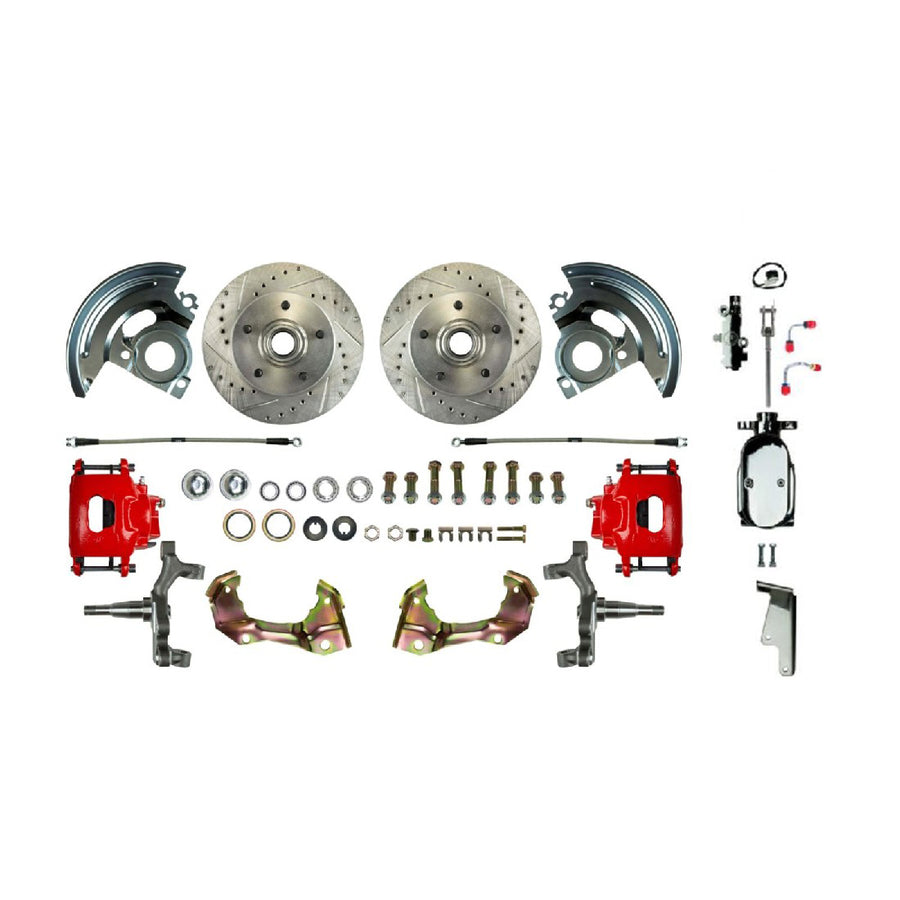 The Right Stuff 64-72 Chevelle/A-Body, Show N Go, 2" Drop, Front Manual Disc Brake Conversion - (AFXSD01DZX)