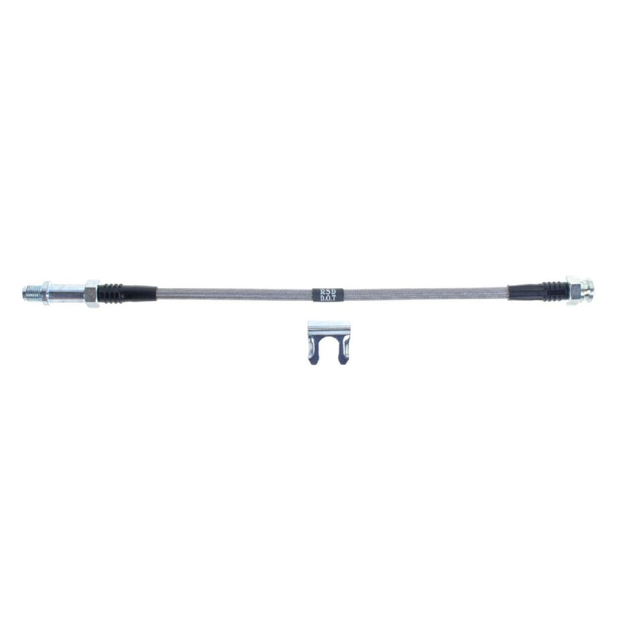 The Right Stuff 1953-1982 Chevrolet Corvette, Braided Stainless Steel Front Brake Flex Hoses - (FHV2S)