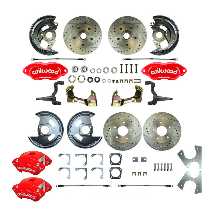 The Right Stuff 1967 GM F-Body, 4 Wheel 'At The Wheel' Big Brake Upgrade Kit - AFXWK22CZ - (AFXWK22CZ)