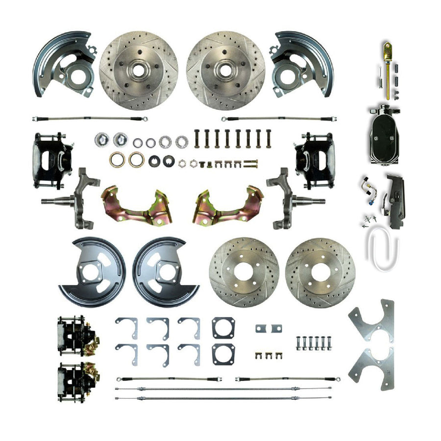 The Right Stuff 1967 Camaro/Firebird, 2" Drop, Show N Go, 4-Wheel Manual Disc Brake Conversion - (AFXSD42DSY)