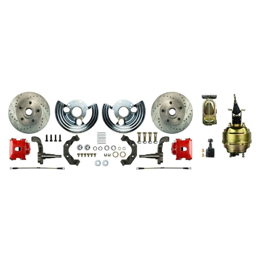 The Right Stuff 1965-74 Mopar B/E-Body, 8" Booster, Front Power Disc Brake Conversion Kit - (MDC62DCZ)