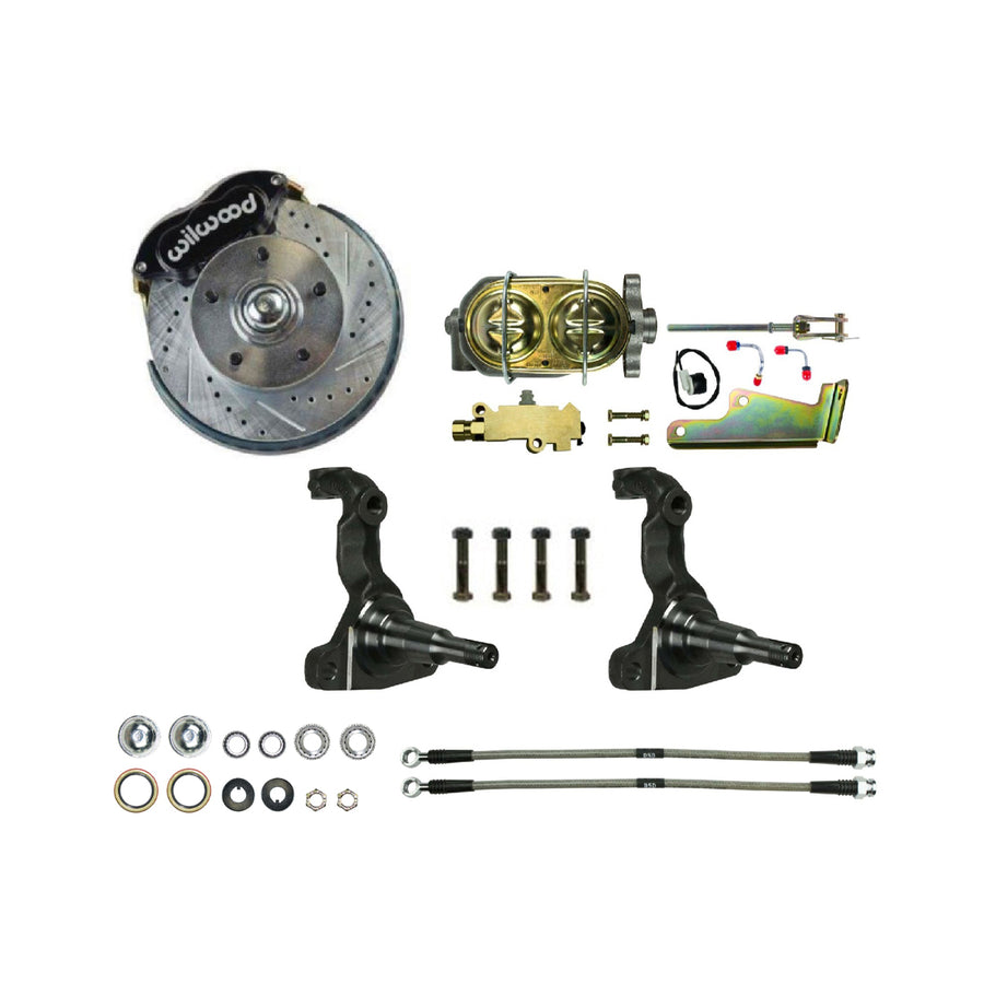 The Right Stuff 1964-72 GM A-Body, Signature Series, Big Brake Front Manual Disc Conversion Kit - (AFXSD32S)