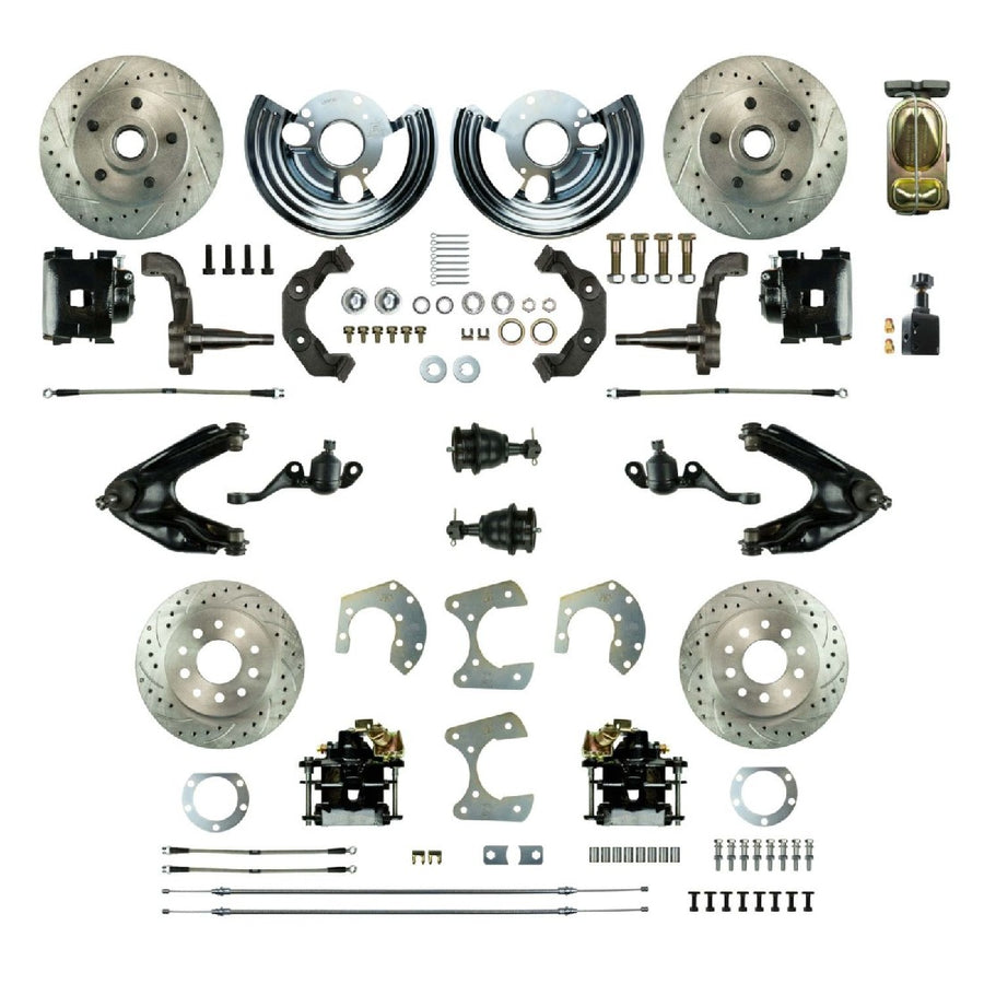 The Right Stuff 1960-76 Mopar A-Body, 4-Wheel Manual Disc Brake Conversion Kit - MDC46SDS - (MDC46SDS)