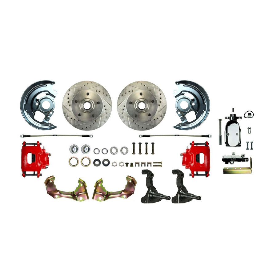 The Right Stuff 1962-67 Chevrolet Chevy II, Show N Go, Front Manual Disc Brake Conversion Kit - (AFXSD03CZX)
