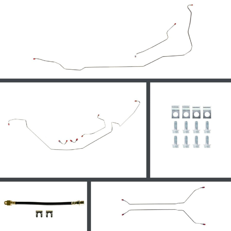 The Right Stuff 1967 GM A-Body, Pre-Bent Manual Front Disc Brake Conversion Line Kit - (AOM67C2)
