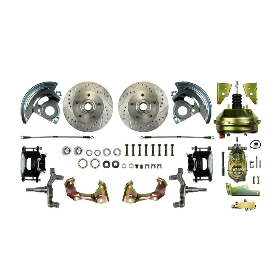 The Right Stuff 64-72 Chevelle/GM A-Body, Power 9" Booster, 2" Drop Front Disc Brake Conversion - (AFXDC01DS)