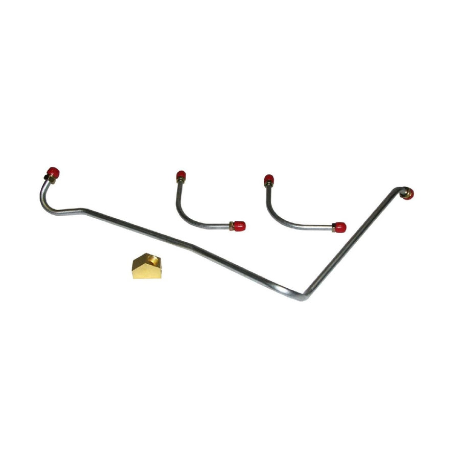 The Right Stuff 67 - '68 396/375hp, w/ Block - Fuel Pump to Carb. Line, Stainless, 4 Pcs. w/ 3/8' 9 - 3/8' Y Lines - (FPC6795S)