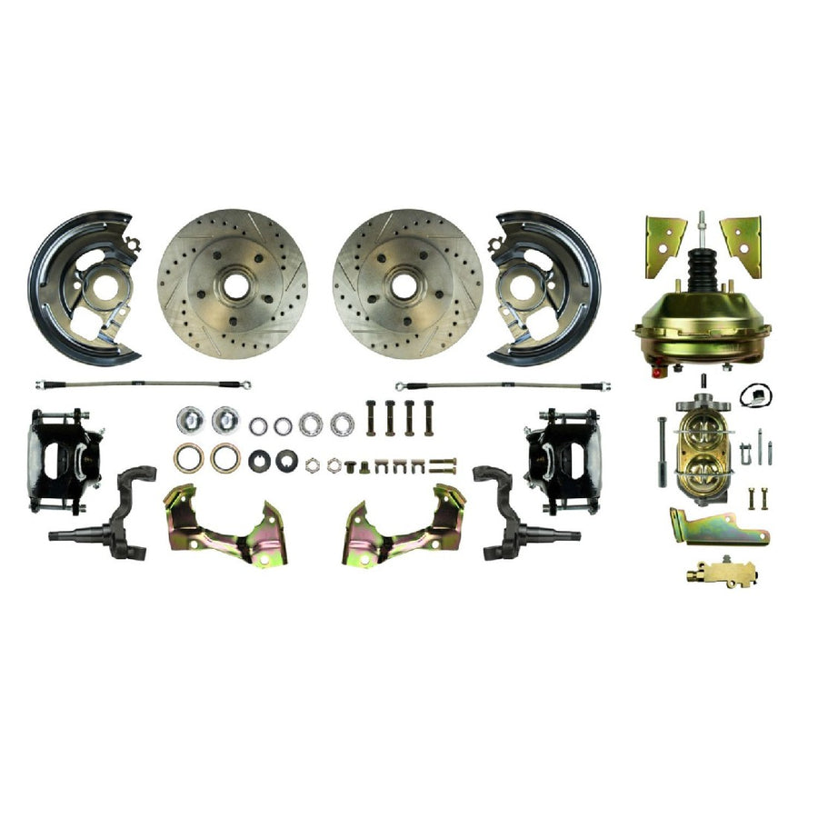 The Right Stuff 1964-1972 Chevelle/GM A-Body Front Power, 9" Booster, Disc Brake Conversion Kit - (AFXDC01CS)