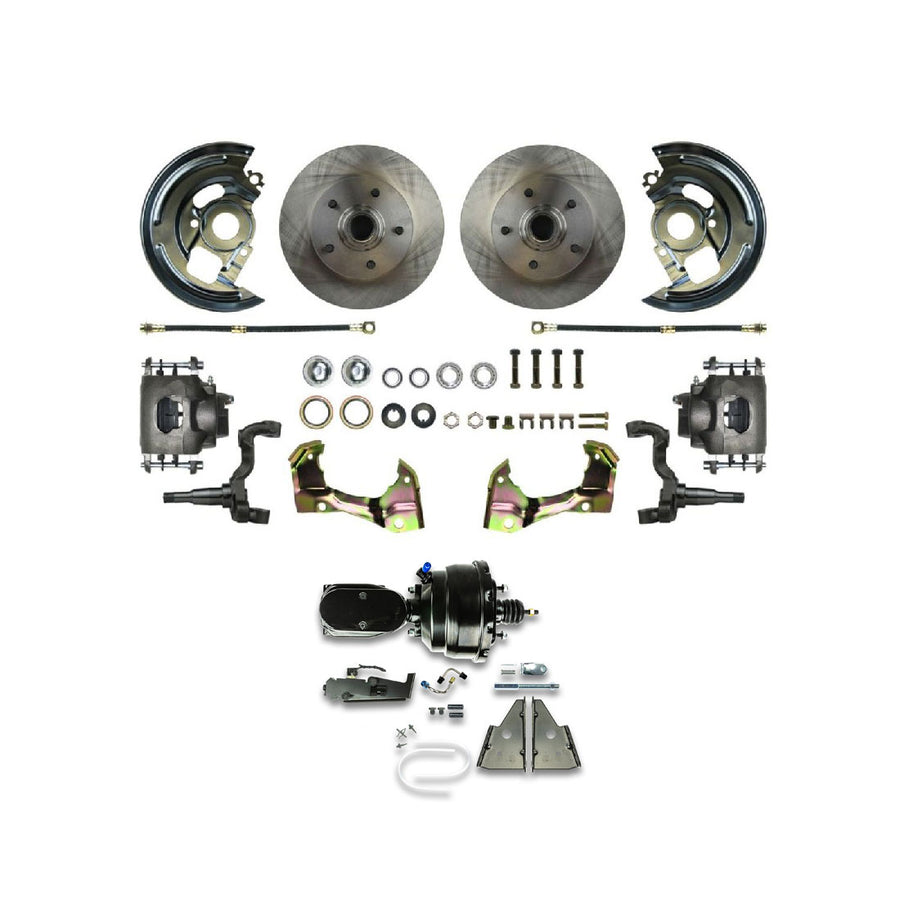 The Right Stuff 67-69 GM F/X-Body, Power 8" Booster, Front Disc Brake Conversion Kit - AFXDC02CY - (AFXDC02CY)