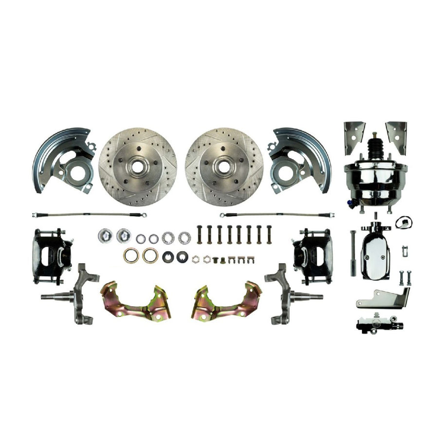 The Right Stuff 64-72 Chevelle/GM A-Body, Power 8" Booster, 2" Drop Front Disc Brake Conversion - (AFXDC01DSX)