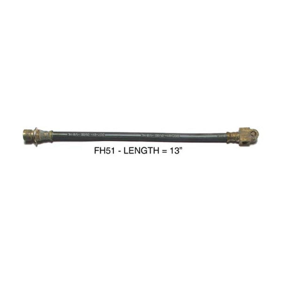 The Right Stuff 67 Chevrolet All Cars Brake Hydraulic Hose - Rear - (FH51)