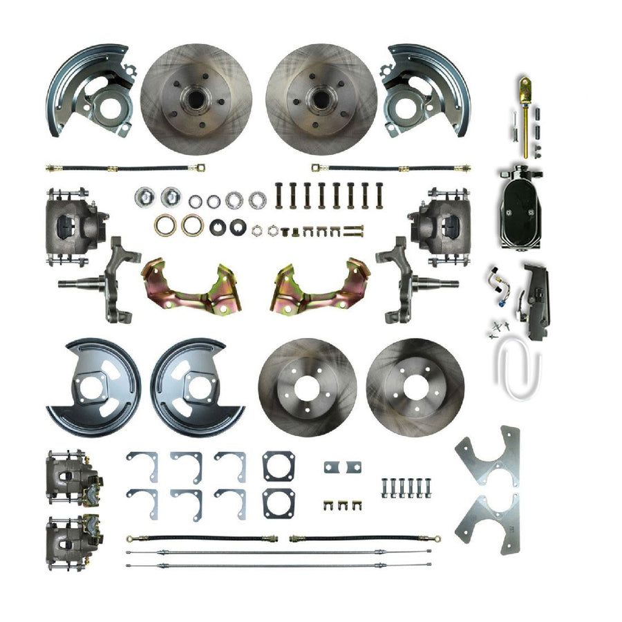 The Right Stuff 1967 Camaro/Firebird, 2" Drop, 4-Wheel Manual Disc Brake Conversion - AFXSD42DY - (AFXSD42DY)