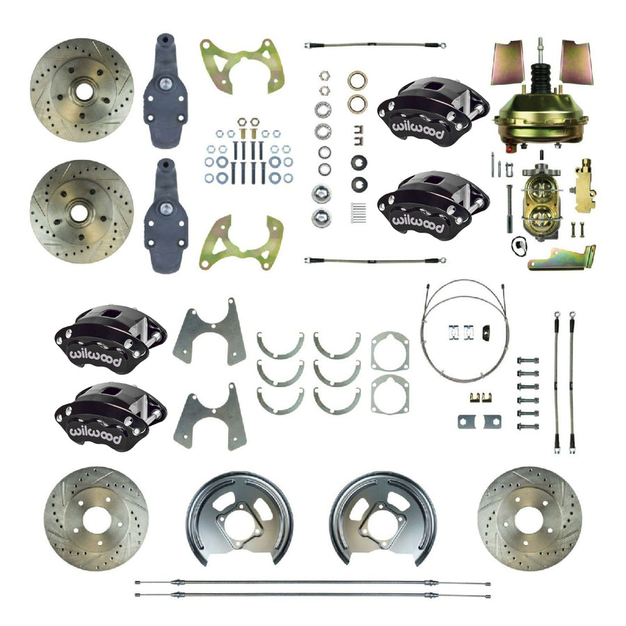 The Right Stuff 1959-64 Chevrolet Impala, 2" Drop, Performance Front Disc Brake Conversion Kit - (FSC604DCDS)