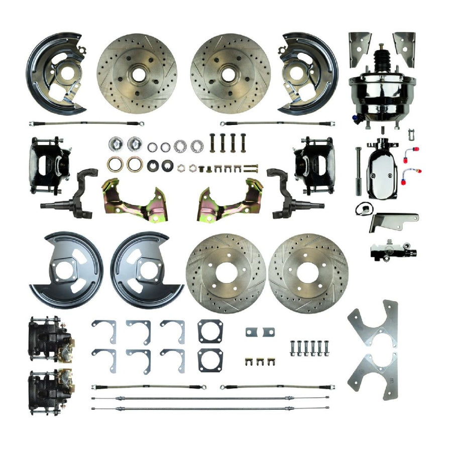 The Right Stuff 1964-72 GM A-Body, Power 8" Booster, 4-Wheel Disc Brake Conversion - AFXDC41CSX - (AFXDC41CSX)