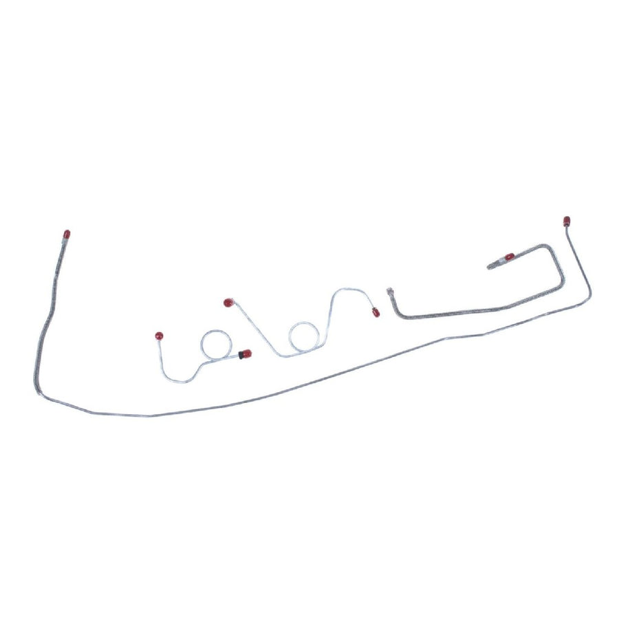 The Right Stuff 1970-71 Mopar E-Body W/Power Drum, Pre-Bent OE Steel Front Brake Line Kit - (EKT7007)