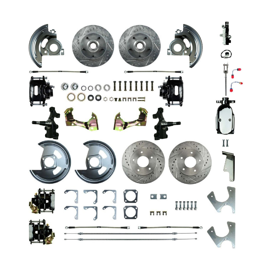 The Right Stuff 1968-1974 GM F/X-Body, 2" Drop, Show N Go, 4-Wheel Manual Disc Brake Conversion - (AFXSD45DSX)