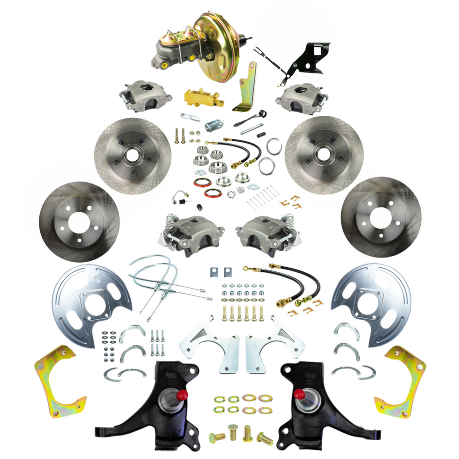 The Right Stuff 71-72 GM C10/15 Truck/Suburban 2" Drop Power 4-Wheel Disc Brake Conversion - (TDC7155D)