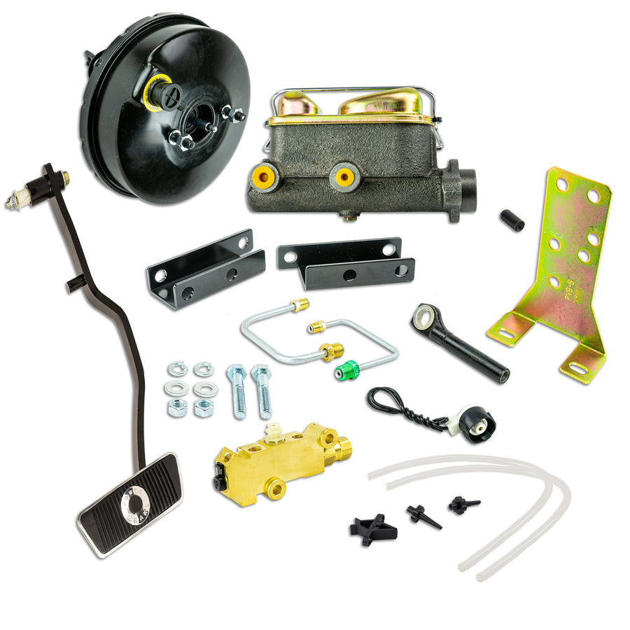 The Right Stuff 1967-70 Mustang Booster & Master Combo w/ 1.125" Bore w/ Valve, Requires Auto Transmission Disc/Drum - (Z67700971)