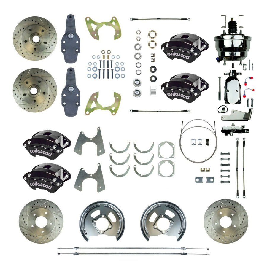 The Right Stuff 1959-64 Chevrolet Impala, 2" Drop, Performance Front Disc Brake Conversion Kit - (FSC604DCDSX)