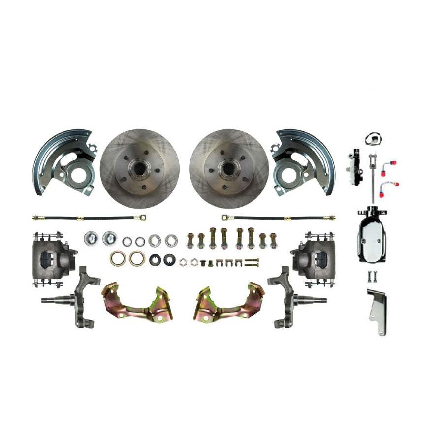 The Right Stuff 1964-1972 Chevelle/A-Body, 2" Drop, Front Manual Disc Brake Conversion Kit - (AFXSD01DX)