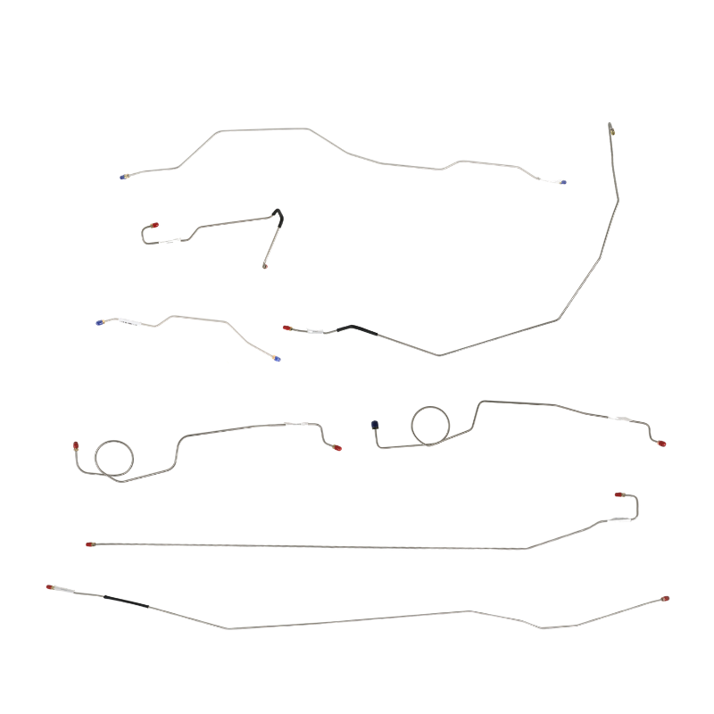 The Right Stuff 1967-70 Ford F100 Longbed Truck, Pre-Bent OE Steel Complete Brake Line Kit - (TBS6723)