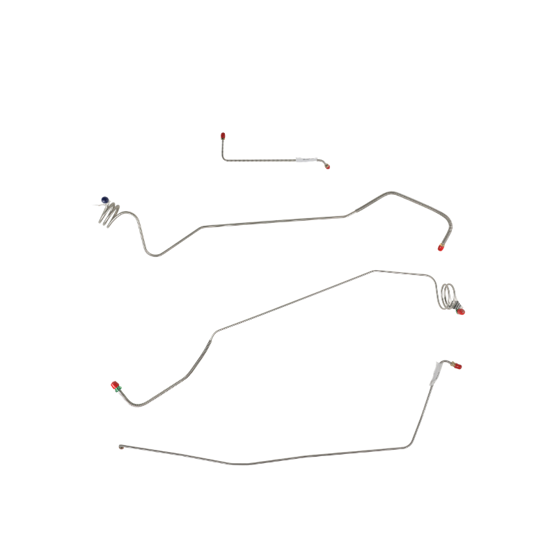 The Right Stuff 1973-80 Chevrolet/GMC Truck/SUV, Pre-Bent OE Steel Front Brake Line Kit - (TKT7380S)