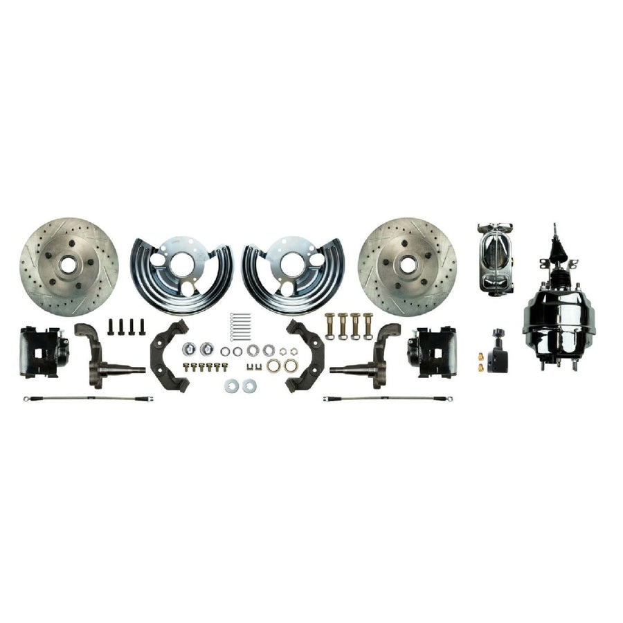 The Right Stuff 1965-74 Mopar B/E-Body, 8" Booster, Front Power Disc Brake Conversion Kit - (MDC62DCSX)