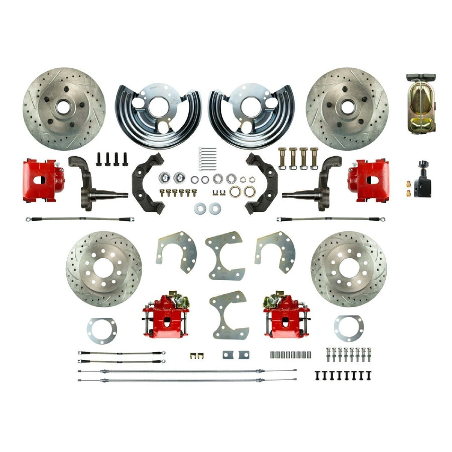 The Right Stuff 1962-72 Mopar B/E-Body, 4-Wheel Manual Disc Brake Conversion Kit - MDC42SDZ - (MDC42SDZ)