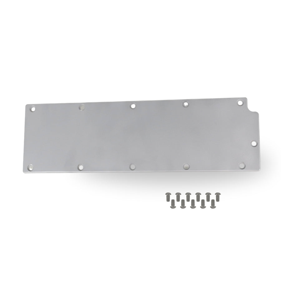 The Right Stuff Gen 4 LS Valley Cover without the Oil Pressure Sensor Adapter, Blank, Satin Finish - (G4LSVC-S-K)