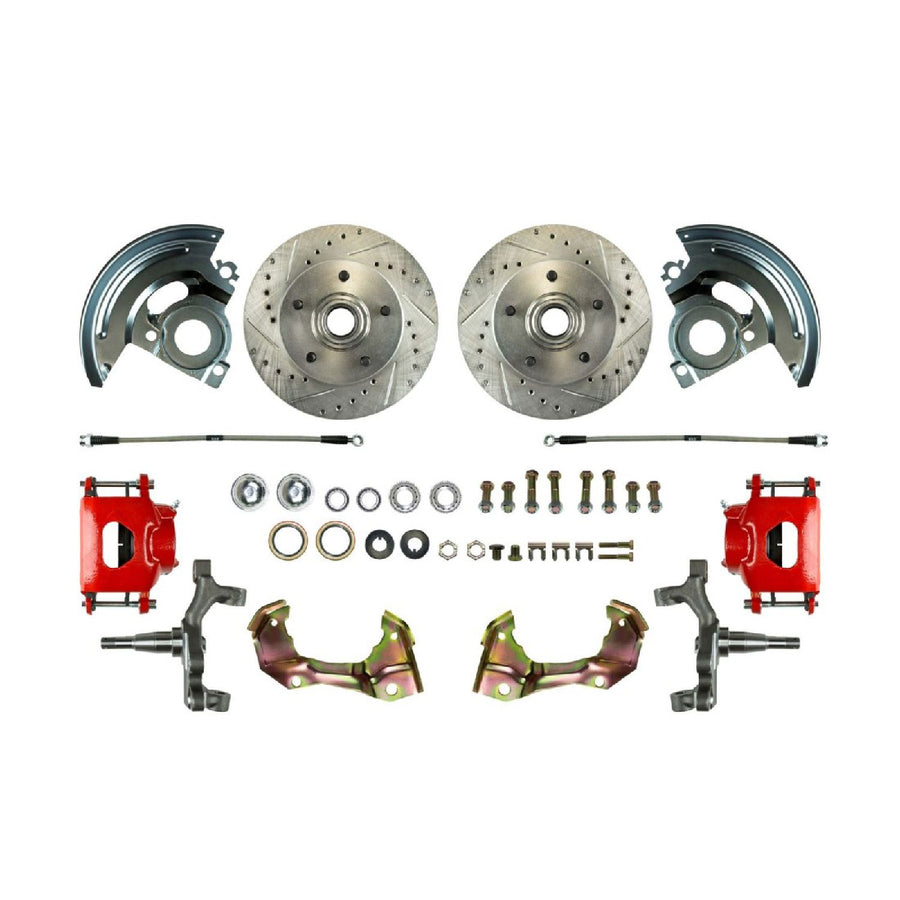 The Right Stuff 1964-1972 Chevelle/GM A-Body Front 'At The Wheel' 2" Drop Big Brake Upgrade Kit - (AFXWK01DZ)