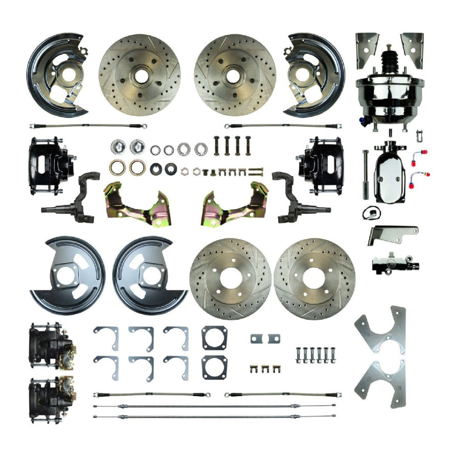 The Right Stuff 1967 GM F-Body Non-Staggered 4 Wheel Power Disc Brake Conversion - AFXDC42CSX - (AFXDC42CSX)