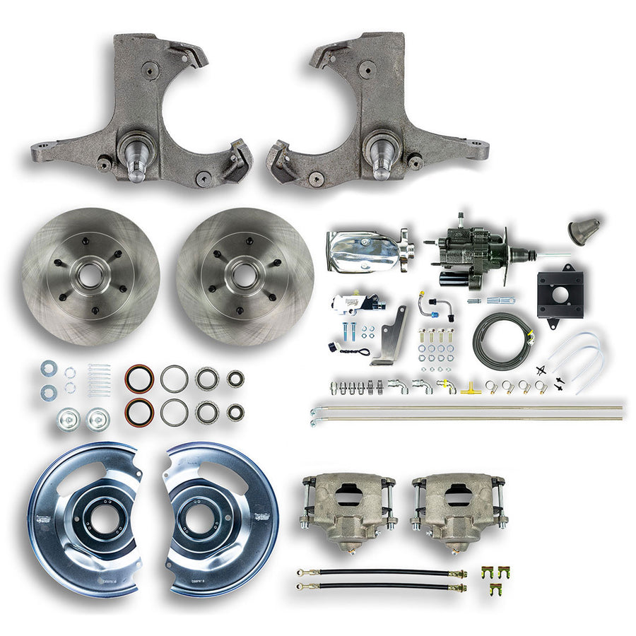 The Right Stuff 1960-62 Chevrolet/GMC Truck/Suburban Chrome Hydraulic Brake Assist Front Disc Brake Conv - (THB6016X)