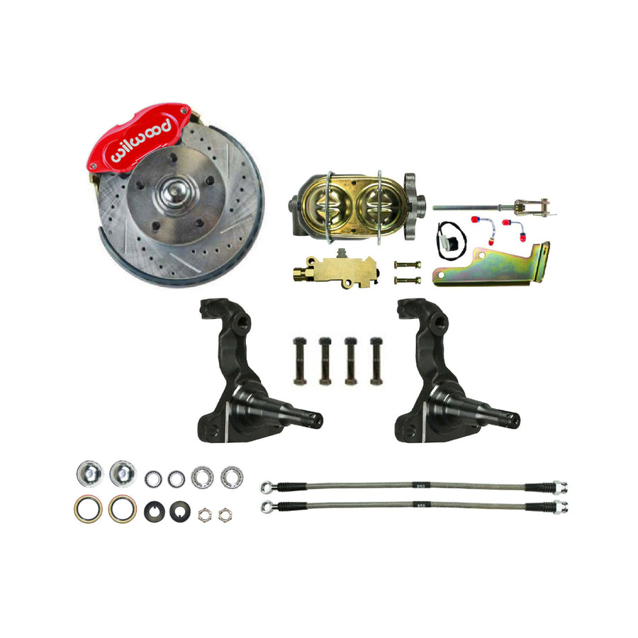 The Right Stuff 1964-72 GM A-Body, Signature Series, Big Brake Front Manual Disc Conversion Kit - (AFXSD32Z)