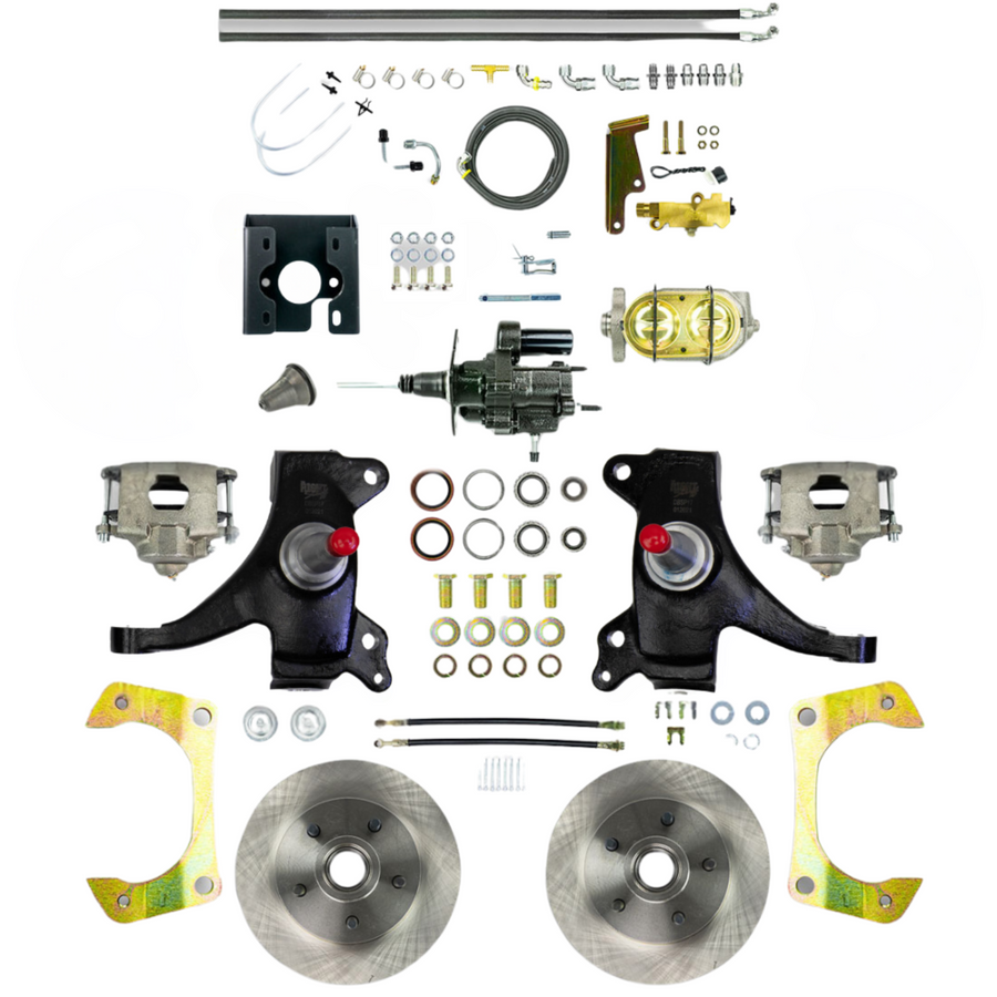 The Right Stuff 71-72 GM C10/C15 Truck/Suburban 2" Drop, Power Hydraulic Brake Assist Disc Brake Conversion - (THB7125D)