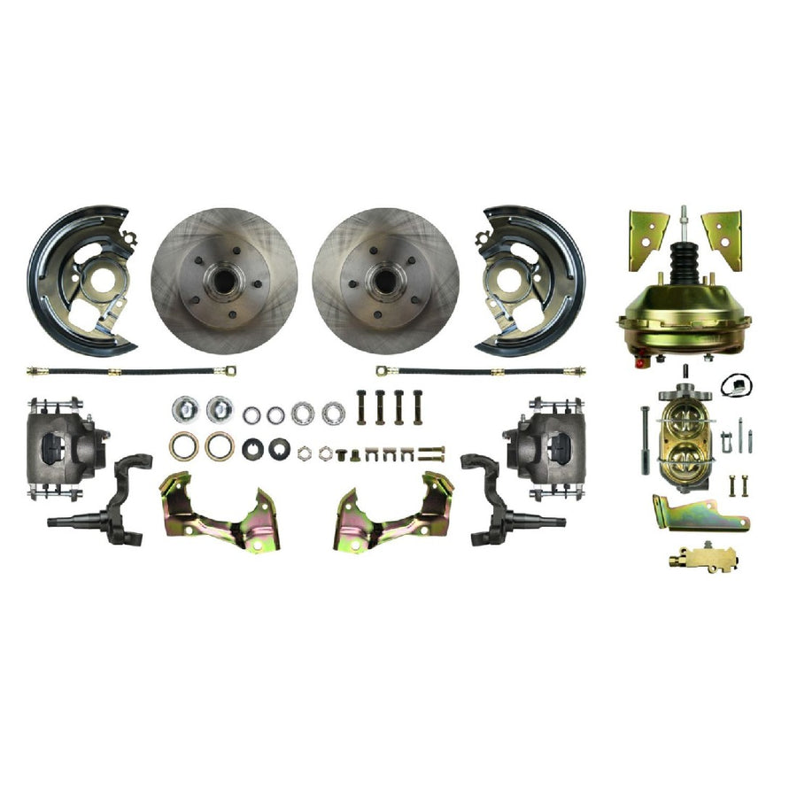 The Right Stuff 1964-1972 Chevelle/GM A-Body Front Power, 9" Booster, Disc Brake Conversion Kit - (AFXDC01C)