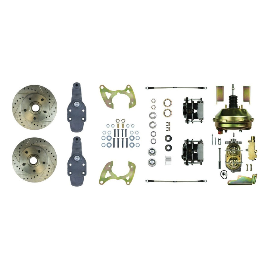 The Right Stuff 1958 Impala, 9" Booster, 2" Drop, Power Front Disc Brake Conversion Kit - (FSC58DCDS)