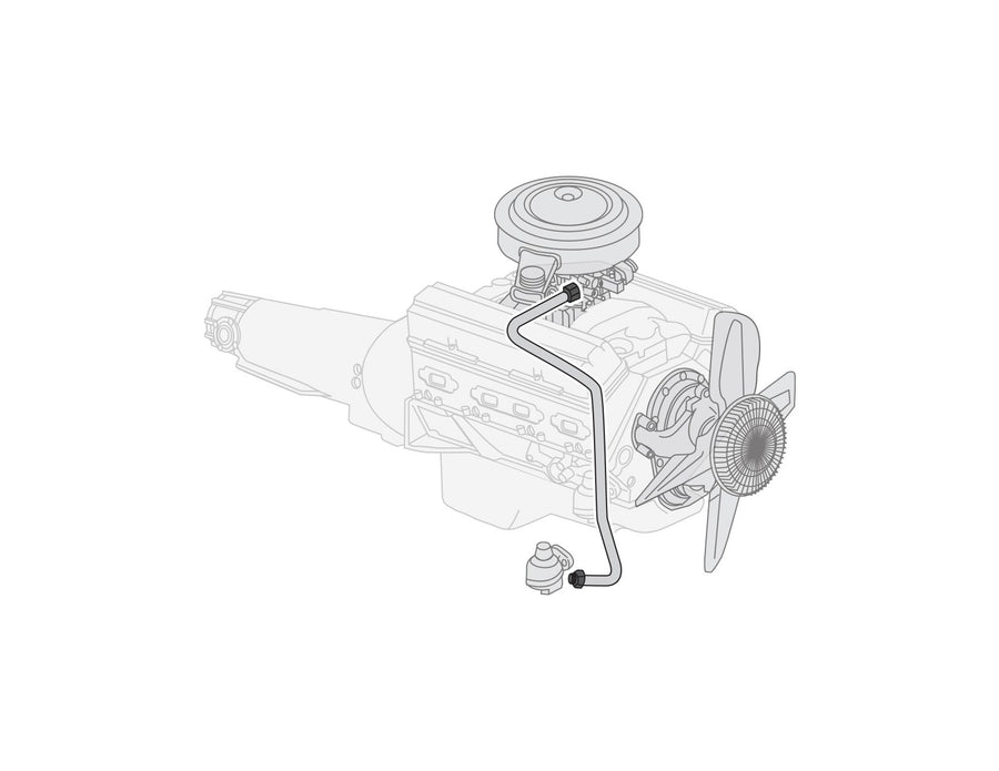 The Right Stuff 1966-77 Ford Bronco w/6 Cyl, Pre-Bent OE Steel Fuel Pump to Carb Line - (TPC6677)
