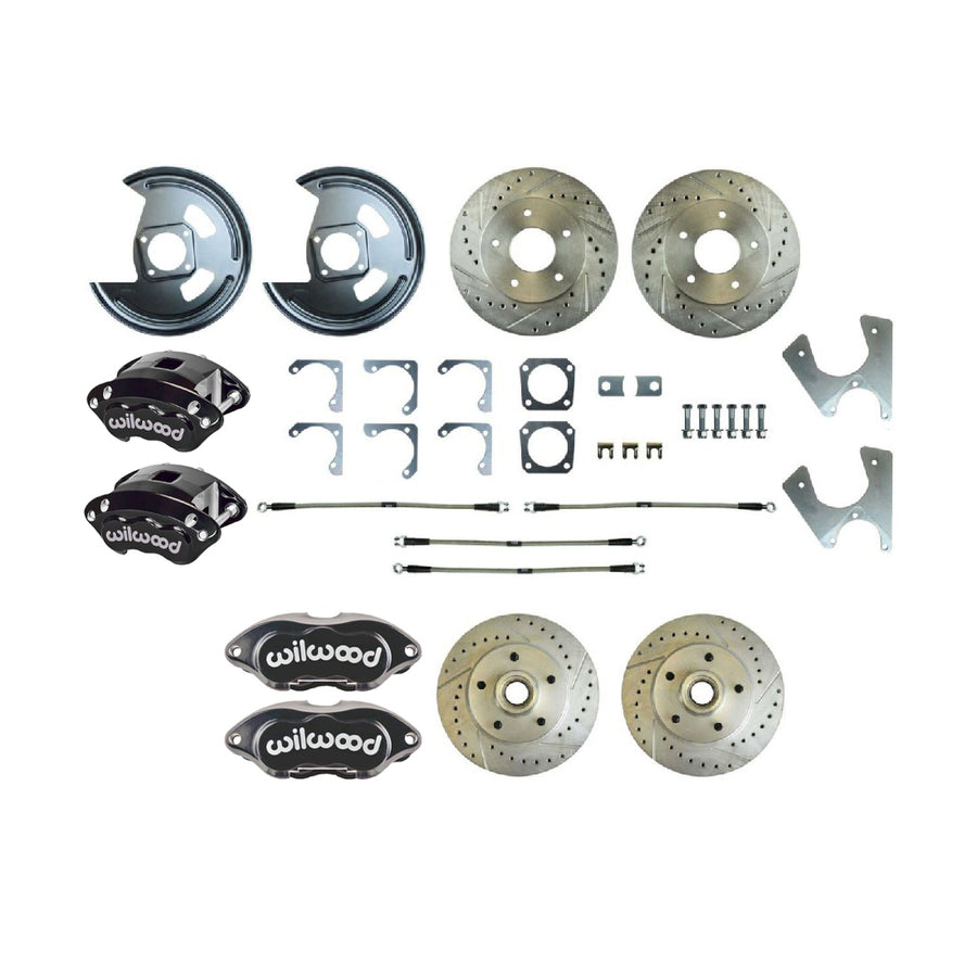 The Right Stuff 1979-81 Chevrolet Camaro, 4-Wheel W/Rear +2 Disc Brake Conversion Kit - (F79RDM25S)