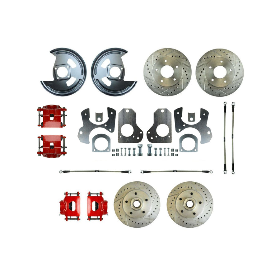 The Right Stuff 79-81 GM G-Body Rear Brake Conversion Kit With Matching Front Rotors & Calipers - (A79RDM78Z)