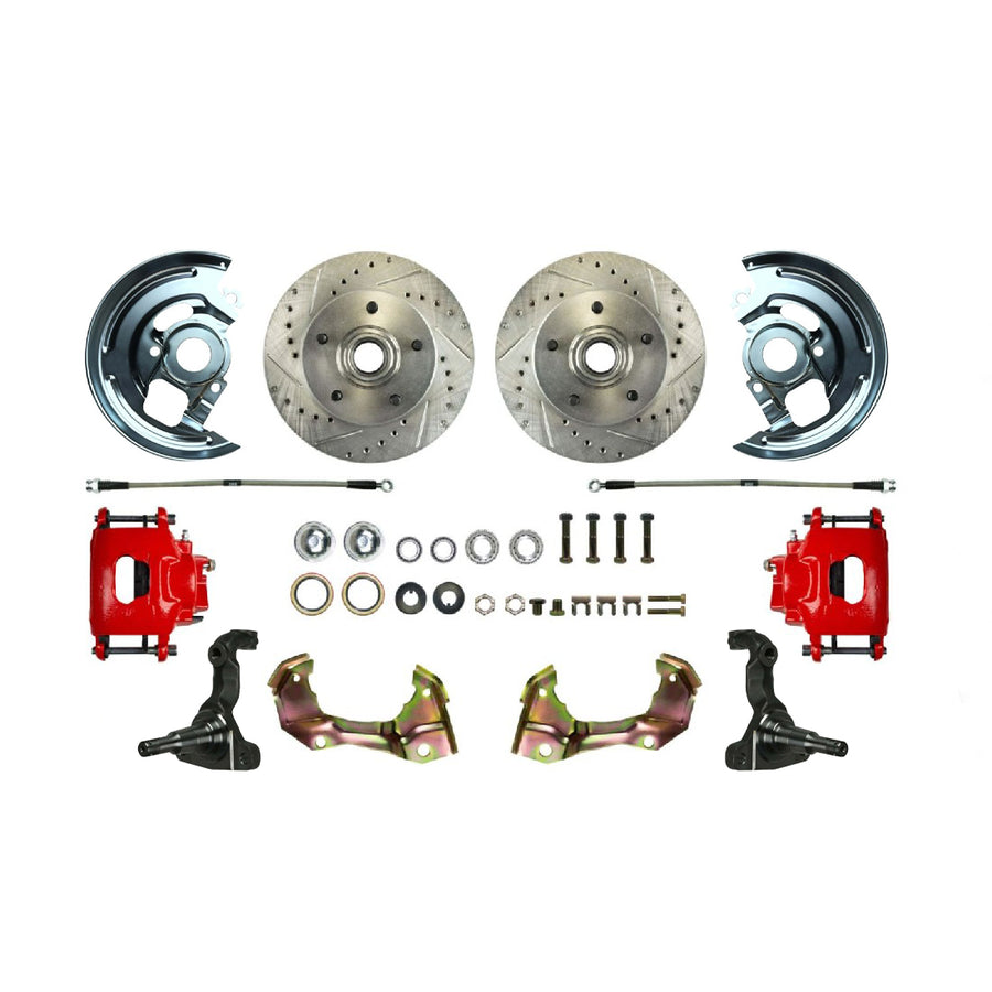 The Right Stuff 1967-1969 GM F/X-Body Front 'At The Wheel' Big Brake Upgrade Kit - AFXWK02CZ - (AFXWK02CZ)