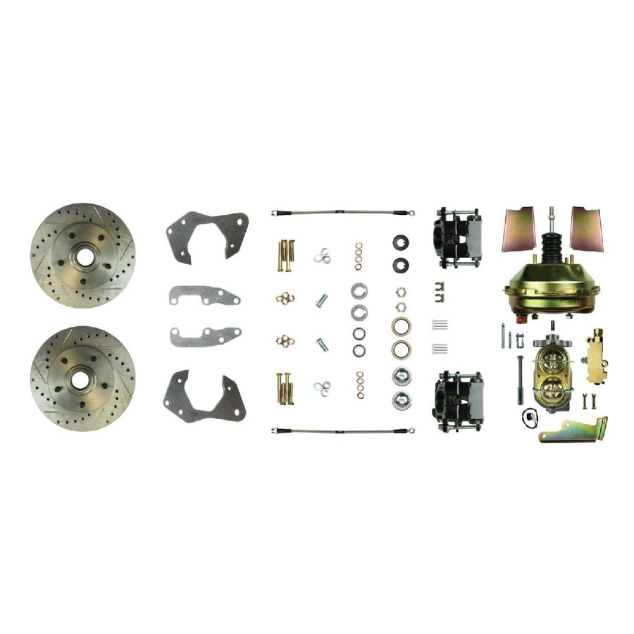 The Right Stuff 1965-68 Chevrolet Impala, 9" Booster, Power Front Disc Brake Conversion Kit - (FSC65DCCS)