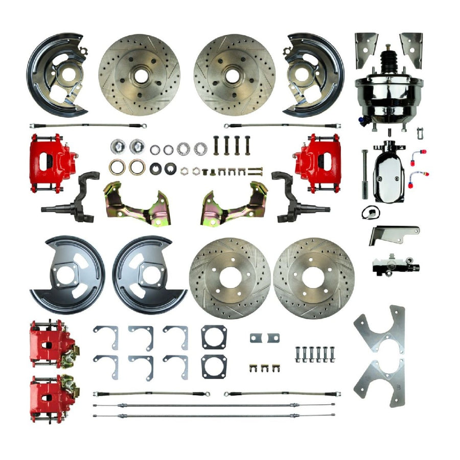 The Right Stuff 1967 GM F-Body Non-Staggered 4 Wheel Power Disc Brake Conversion - AFXDC42CZX - (AFXDC42CZX)