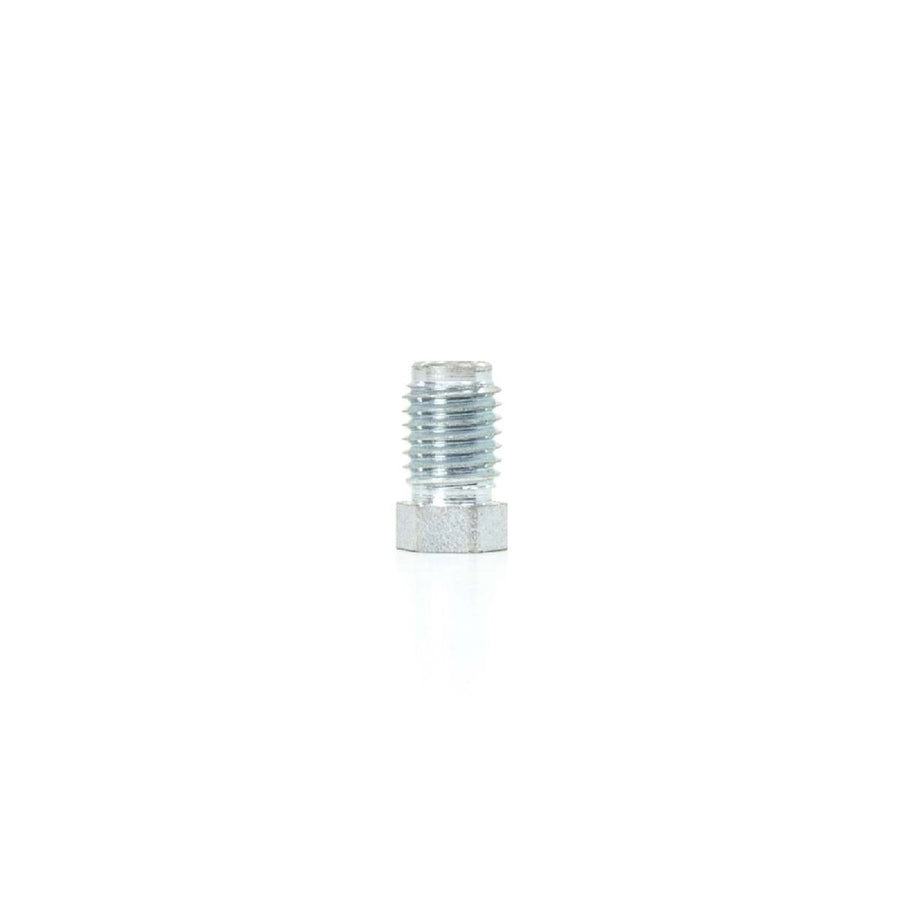 The Right Stuff 3/16" Tube W/11x1.5 Thread, 11mm Hex, Double Flare, Metric Silver Fitting - (MSP16)