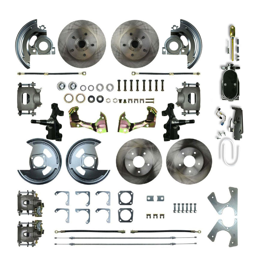 The Right Stuff 1968-1974 GM F/X-Body, Show N Go, 4-Wheel Manual Disc Brake Conversion - (AFXSD45DY)