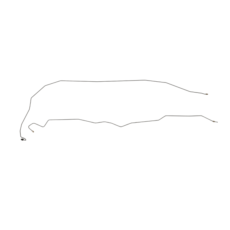 The Right Stuff 1975 Ford F100/F150, Pre-Bent Stainless Steel Front to Rear Brake Line - (TIN4677S)
