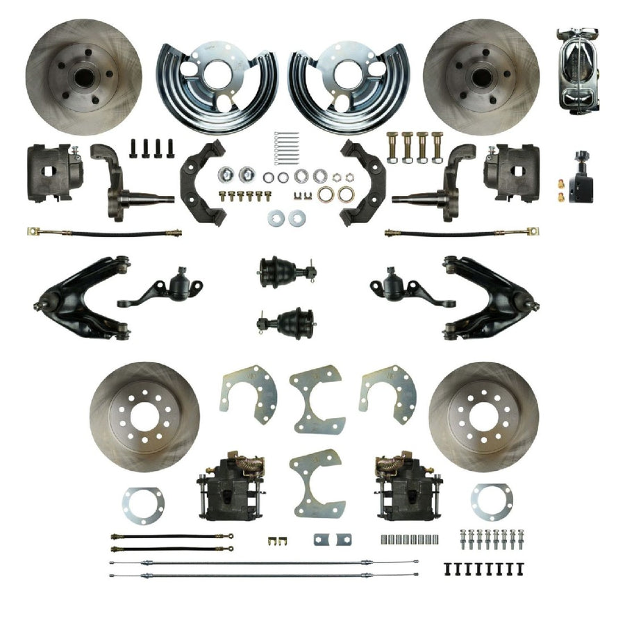 The Right Stuff 1960-76 Mopar A-Body, 4-Wheel Manual Disc Brake Conversion Kit - MDC46SDX - (MDC46SDX)