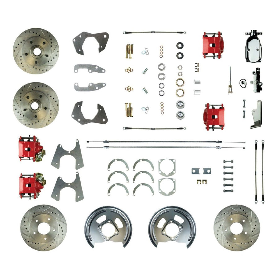 The Right Stuff 1965-68 Chevrolet Impala/Bel Air, Manual 4-Wheel Disc Brake Conversion Kit - (FSC654SDCZX)